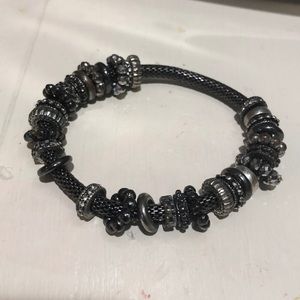 Silver metallic bracelet